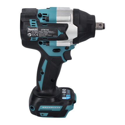 Makita DTW 700 ZJ cordless impact wrench 18 V 700 Nm 1/2" XPT Brushless + Makpac - without battery, without charger
