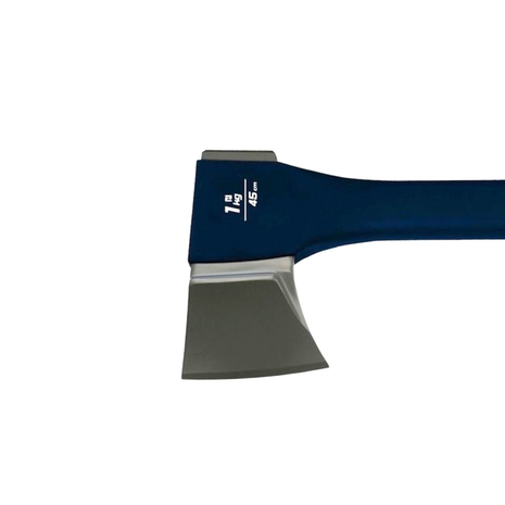 HAUSHALT Axt WL-427C-4, 450 mm, 1 kg, blau, Kopf aus rostfreien Stahl, mit rutschfesten gummierten Griff in rot ( 000051405553 ) - Toolbrothers