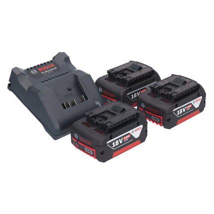 Bosch GAL 18V-20 Akku Ladegerät 10,8 - 18 V 2 A ( 2607226281 ) + 3x GBA 18 V 5,0 Ah Akku ( 3x 2607337069 ) - Toolbrothers