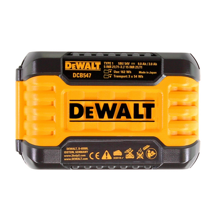 Zestaw startowy DeWalt DCB 118 X1 FlexVolt 54 V / 18 V + 1x akumulator DCB 547 9,0 Ah