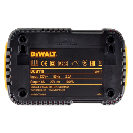 Cargador DeWalt DCB118T3XR FLEXVOLT + 3 Baterías DCB546 6.0 Ah