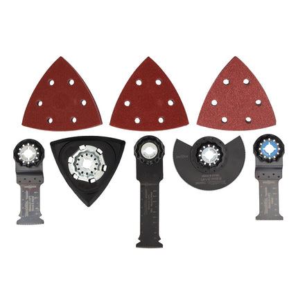 Akumulatorowe narzędzie wielofunkcyjne Makita DTM 52 ZJX4 18 V Starlock Max Brushless + 35-częściowy zestaw akcesoriów + Makpac - bez akumulatora, bez ładowarki