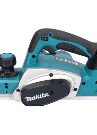 Cepilladora de batería Makita DKP 180 RMJ 18 V 82 mm + 2x baterías 4,0 Ah + cargador + Makpac