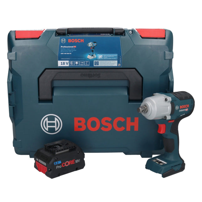 Avvitatore a impulsi a batteria Bosch GDS 18V-450 HC 18 V 450 Nm 1/2" + 1x batteria ricaricabile ProCORE 8,0 Ah + L-Boxx - senza caricabatterie