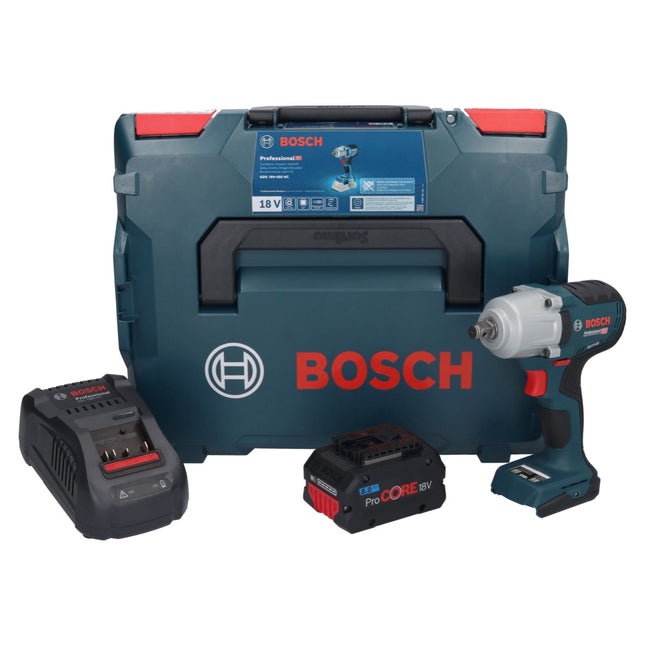 Bosch GDS 18V-450 HC avvitatore a impulsi a batteria 18 V 450 Nm 1/2" + 1x batteria ricaricabile ProCORE 8,0 Ah + caricabatterie + L-Boxx