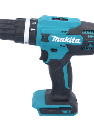 Makita HP 488 DWYJ 18 V Perceuse-visseuse à percussion sans fil 42 Nm série G + 2x Batteries 1,5 Ah + Chargeur + Coffret Makpac