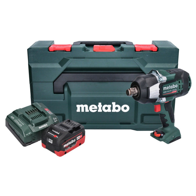 Metabo SSW 18 LTX 1750 BL cordless impact wrench 18 V 1750 Nm 3/4" brushless + 1x rechargeable battery 5.5 Ah + charger + metaBOX