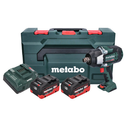 Metabo SSW 18 LTX 1750 BL cordless impact wrench 18 V 1750 Nm 3/4" brushless ( 602402810 ) + 2x rechargeable battery 8.0 Ah + charger + metaBOX