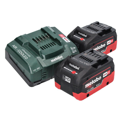 Metabo SSW 18 LTX 1750 BL cordless impact wrench 18 V 1750 Nm 3/4" brushless ( 602402810 ) + 2x rechargeable battery 8.0 Ah + charger + metaBOX