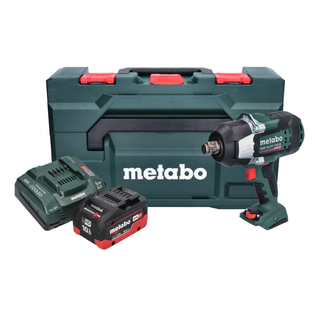Metabo SSW 18 LTX 1750 BL cordless impact wrench 18 V 1750 Nm 3/4" brushless + 1x rechargeable battery 10.0 Ah + charger + metaBOX
