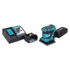 Makita DBO 481 RG1 Lijadora orbital sin cable 18 V 112 x 102 mm + 1x batería recargable 6,0 Ah + cargador