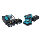 Makita DBO481RG Ponceuse vibrante sans fil 112 x 102mm 18V + 2x Batteries 6,0Ah + Chargeur