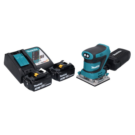 Makita DBO482RF Ponceuse vibrante sans fil 112x102mm 18V + 2x Batteries 3,0Ah + Chargeur