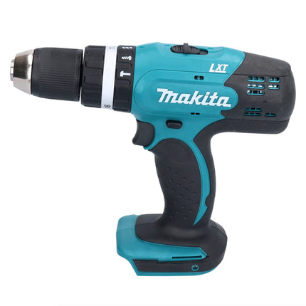 Taladro percutor inalámbrico Makita DHP 453 RGX1 18 V 42 Nm + 2x baterías 6,0 Ah + cargador + set de accesorios 74 piezas + estuche