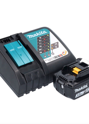 Makita DTD156RF1X1 Visseuse à percussion sans fil 155Nm 18V 1/4" + 1x Batterie 3,0Ah + Chargeur + Coffret + Set d'accessoires, 74 pcs.