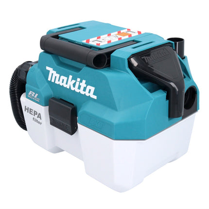 Makita DVC 750 LZ Aspirateur à batterie LXT 18 V 67 mbar 7,5 l Brushless Solo - sans batterie, sans chargeur