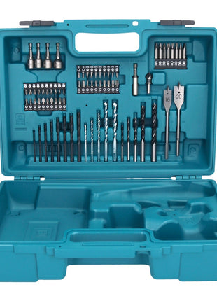 Makita DHP 453 SY1X1 Akku Schlagbohrschrauber 18 V 42 Nm + 1x Akku 1,5 Ah + Ladegerät + 74 tlg. Zubehörset + Koffer