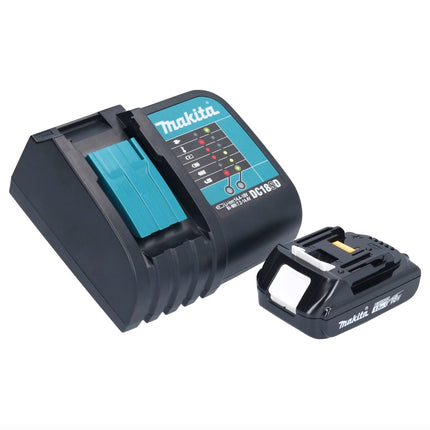 Makita DHP 484 SY1J W akumulatorowa wiertarko-wkrętarka udarowa 18 V 54 Nm bezszczotkowa biała + 1x akumulator 1,5 Ah + ładowarka + Makpac