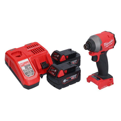 Milwaukee M18 ONEID2-602 llave de impacto inalámbrica 18 V 226 Nm 1/4" sin escobillas + 2x batería 6,0 Ah + cargador