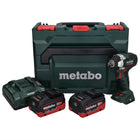 Metabo SSW 18 LT 300 BL cordless impact wrench 18 V 300 Nm brushless + 2x rechargeable battery 5.5 Ah + charger + metaBOX