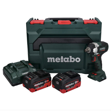 Metabo SSW 18 LT 300 BL llave de impacto sin cable 18 V 300 Nm sin escobillas + 2x batería recargable 8,0 Ah + cargador + metaBOX