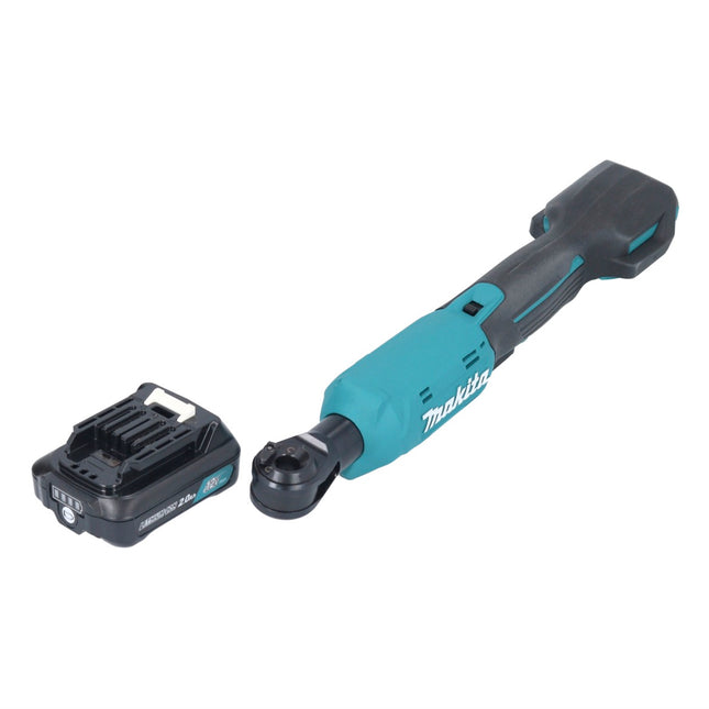 Makita WR 100 DA1 Atornillador de carraca sin cable 12 V 47,5 Nm 1/4'' 3/8'' + 1x batería 2,0 Ah - sin cargador