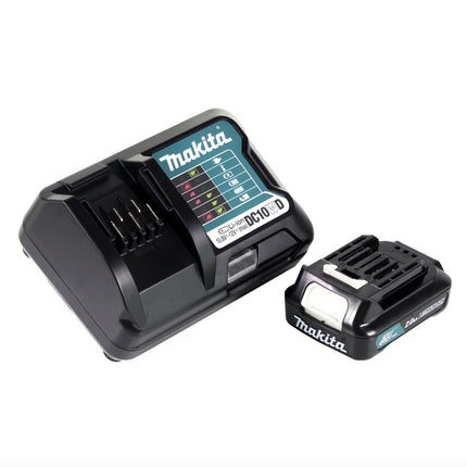 Avvitatore a cricchetto a batteria Makita WR 100 DWA1 12 V 47,5 Nm 1/4" 3/8" + 1x batteria 2,0 Ah + caricabatteria