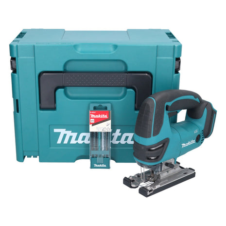 Makita DJV 180 ZJ cordless jigsaw 18 V + 5-piece jigsaw blade set + Makpac - without battery, without charger