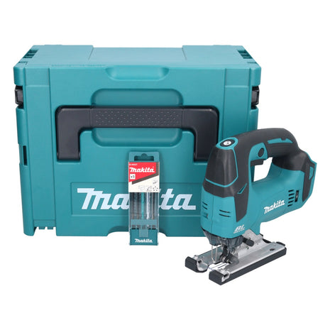 Makita DJV 182 ZJ Akku Stichsäge 18 V Brushless + 5 tlg. Stichsägeblatt Set + Makpac - ohne Akku, ohne Ladegerät - Toolbrothers