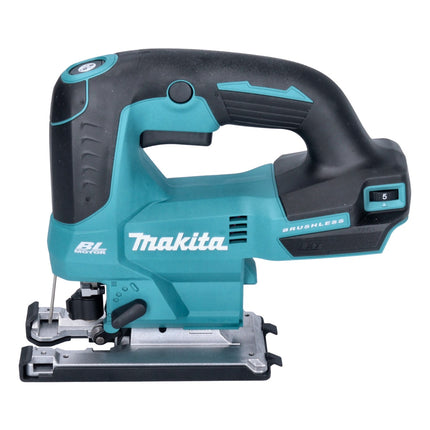Makita DJV 184 RF1J Akku Stichsäge 18 V Brushless + 1x Akku 3,0 Ah + Ladegerät + 5 tlg. Stichsägeblatt Set + Makpac - Toolbrothers
