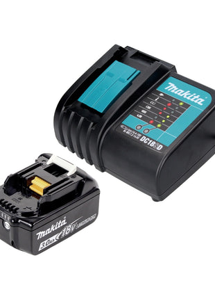 Aspirador de batería Makita DCL 180 SFCB 18 V negro + 1x batería 3,0 Ah + cargador + accesorio separador ciclónico