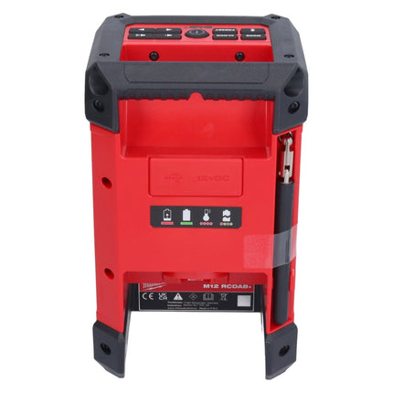 Milwaukee M12 RCDAB+-0 cordless radio DAB+ 12 V ( 4933472114 ) Solo - without battery, without charger