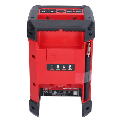 Milwaukee M12 RCDAB+-401 Cordless Radio charger DAB+ 12V + 1x Battery 4.0Ah - without charger