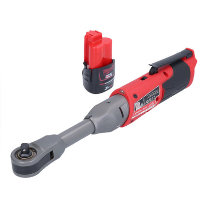 Milwaukee M12 FIR38LR-301 Carraca sin cable larga 12 V 75 Nm 3/8" + 1x batería recargable 3.0 Ah - sin cargador