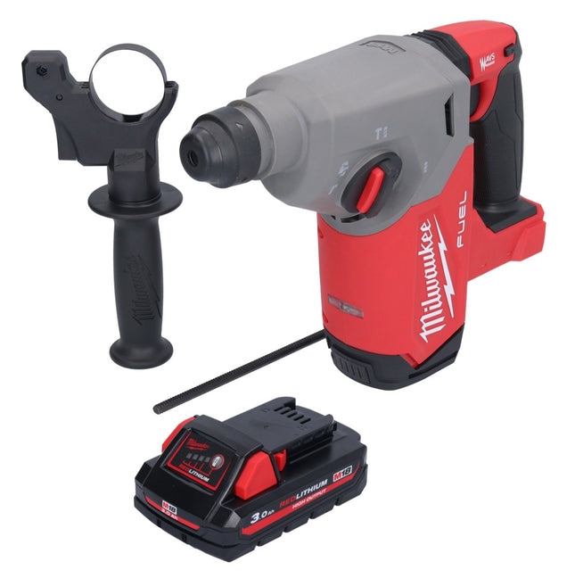 Milwaukee M18 FH-301 cordless hammer drill 18 V 2.5 J SDS plus Brushless + 1x rechargeable battery 3.0 Ah - without charger