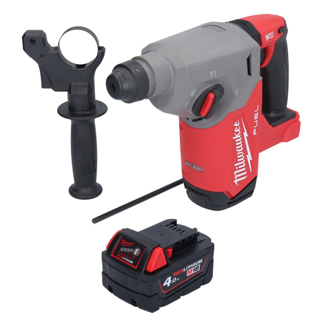 Milwaukee M18 FH-401 cordless hammer drill 18 V 2.5 J SDS plus Brushless + 1x rechargeable battery 4.0 Ah - without charger