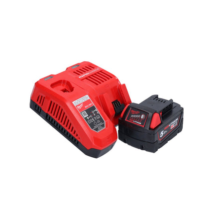 Milwaukee M18 FH-501 cordless hammer drill 18 V 2.5 J SDS plus Brushless + 1x rechargeable battery 5.0 Ah + charger