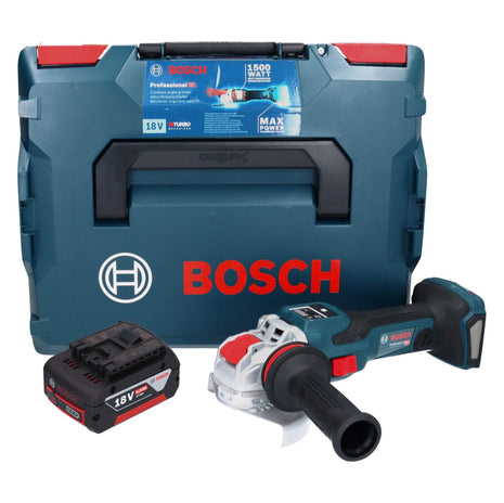 Bosch GWX 18V-15 SC Professional Akku Winkelschleifer 18 V 125 mm BITURBO X-LOCK + 1x Akku 5,0 Ah + L-BOXX - ohne Ladegerät - Toolbrothers