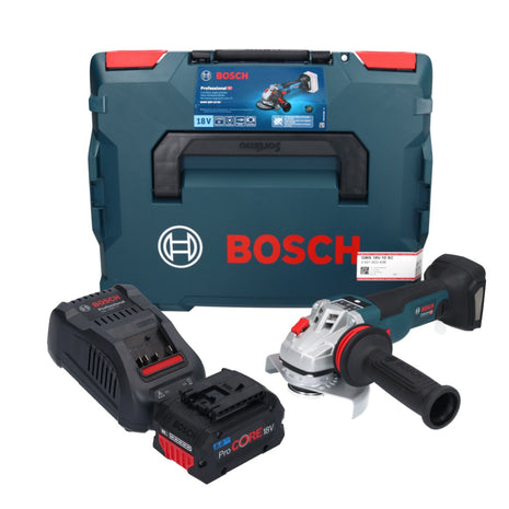 Bosch GWS 18V-10 SC Meuleuse angulaire sans fil 18 V 125 mm Brushless + 1x batterie ProCORE 8,0 Ah + chargeur + L-Boxx