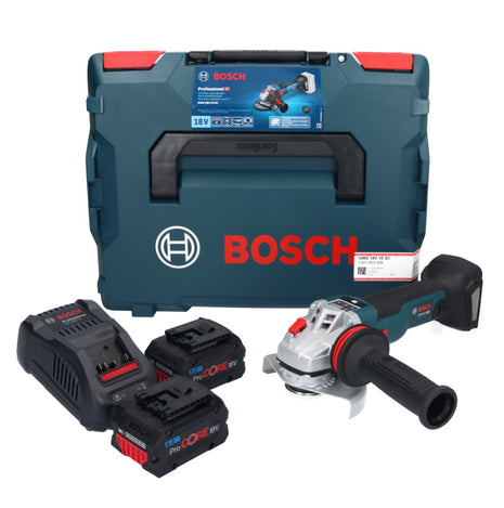 Bosch GWS 18V-10 SC cordless angle grinder 18 V 125 mm brushless + 2x ProCORE battery 8.0 Ah + charger + L-Boxx