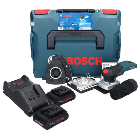 Bosch GSS 18V-13 cordless orbital sander 18 V + 2x ProCORE battery 4.0 Ah + charger + L-BOXX