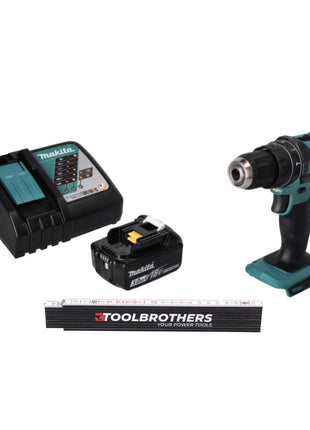 Toolbrothers folding rule + DHP 482 RF1 cordless impact drill 18 V 62 Nm + 1x rechargeable battery 3.0 Ah + charger