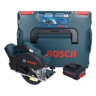 Bosch GKM 18V-50 Sierra circular profesional con acumulador para metal 18 V 136 mm sin escobillas + 1x batería ProCORE 8,0 Ah + L-Boxx - sin cargador