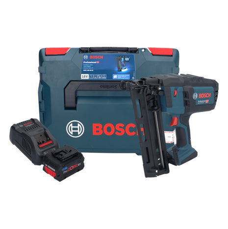 Bosch GNH 18V-64 M Chiodatrice professionale a batteria 18 V 64 mm + 1x batteria ricaricabile ProCORE 8,0 Ah + caricabatterie + L-BOXX