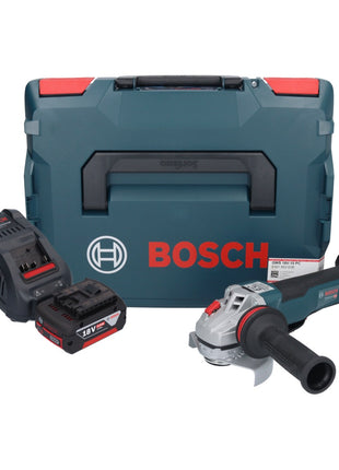 Bosch GWS 18V-10 PC Professional Akku Winkelschleifer 18 V 125 mm Brushless + 1x Akku 5,0 Ah + Ladegerät + L-Boxx - Toolbrothers