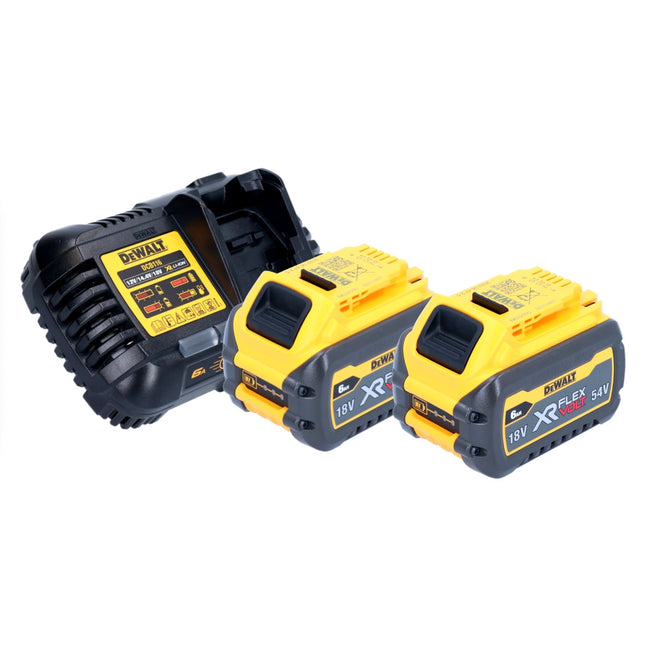 Starter kit a batteria 18 V DeWalt 2x batteria DCB 546 6,0 Ah + caricatore rapido DCB 116 XR