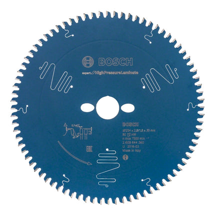 Bosch Expert for High Pressure Laminate Kreissägeblatt ( 2608644360 ) 254 x 30 x 2,8 mm 80 Zähne - Toolbrothers