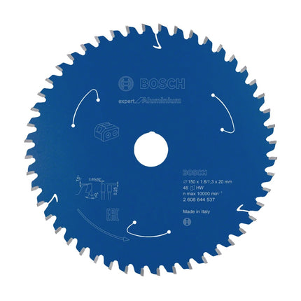 Bosch Professional Expert for Aluminium Kreissägeblatt 150 x 20 x 1,8 mm 48 Zähne ( 2608644537 ) - Toolbrothers