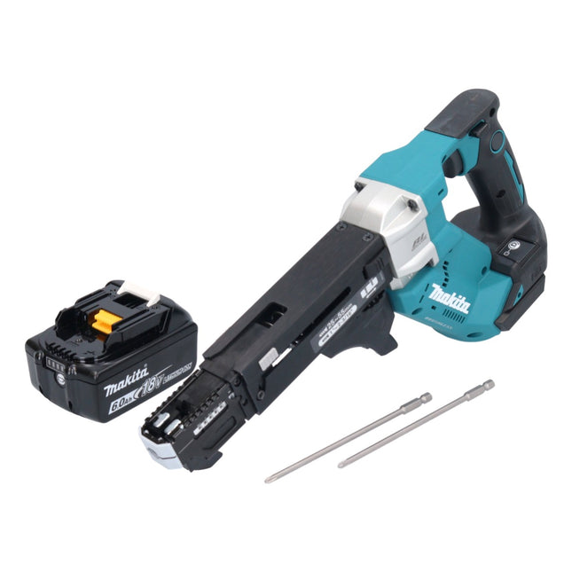 Makita DFR 551 G1 Akku Magazinschrauber 18 V 25 - 55 mm Brushless + 1x Akku 6,0 Ah - ohne Ladegerät - Toolbrothers