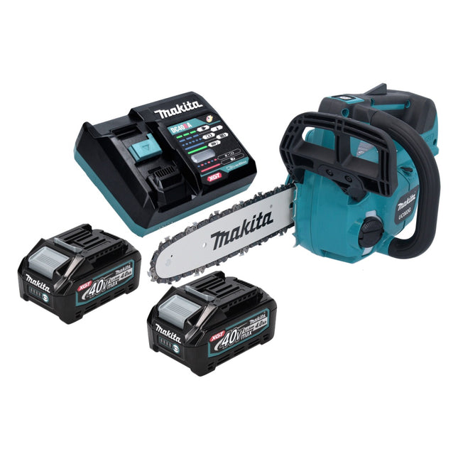 Makita UC 002 GM201 Motosierra sin cable 40 V máx. 25 cm 24,8 m/s Sin escobillas + 2x batería 4,0 Ah + cargador